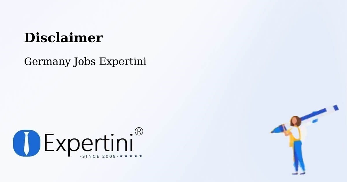 Disclaimer – Hamburg - Germany Jobs Expertini