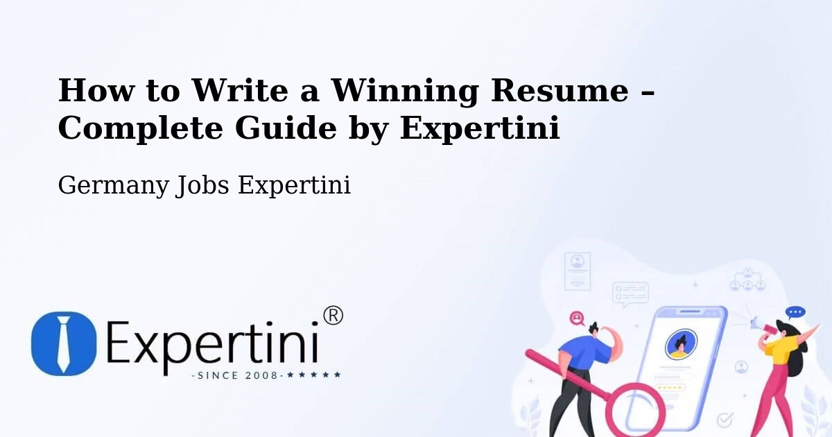 Resume Writing Guide for Job Seekers – Hamburg - Hamburg, Germany Jobs Expertini